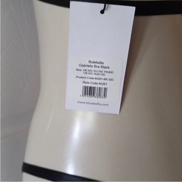 BLUEBELLA Gabriela Balconette Satin Mesh Lace Bra 32C - Picture 10 of 12